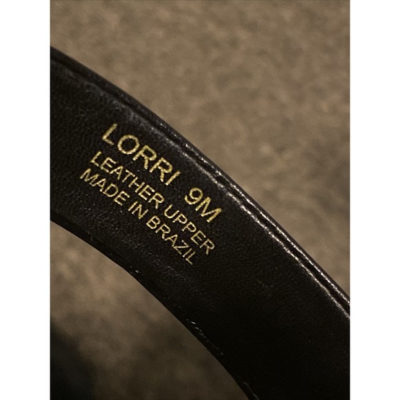 Botkier New York Black Leather Lorri Two Band Ankle Strap Sandals Heels Size 9 - Picture 10 of 16